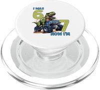 Avevo sei anni ora sono sette dinosauri 67 Meme 7th Birthday Boys PopSockets PopGrip per MagSafe