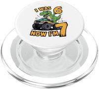 Avevo sei anni ora sono sette dinosauri 67 Meme 7th Birthday Boys PopSockets PopGrip per MagSafe