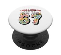 Avevo sei anni ora sono sette Easter 67 Meme 7th Birthday PopSockets PopGrip Adesivo