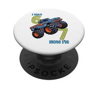 Avevo sei anni ora sono sette Monster Truck 67 Meme 7th Birthday PopSockets PopGrip Adesivo