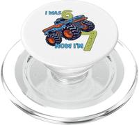Avevo sei anni ora sono sette Monster Truck 67 Meme 7th Birthday PopSockets PopGrip per MagSafe