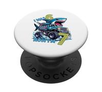 Avevo sei anni, ora sono sette Shark 67 Meme 7th Birthday PopSockets PopGrip Adesivo