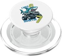 Avevo sei anni, ora sono sette Shark 67 Meme 7th Birthday PopSockets PopGrip per MagSafe