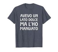Avevo Un Lato Dolce Ma L'Ho Mangiato Maglietta, Uomo, Pervinca, L