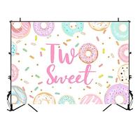 Avezano Ciambella Due Dolci Sfondo Compleanno Secondo Compleanno Decorazioni Sfondo Sfondo Sprinkles Donut Happy 2nd Bday Party Forniture 2,1x1,5 m