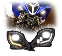 AVFORA Anteriore Faro Gruppo Fari A LED Per YFZ 450 Per Wolverine 450 E 350 Per Raptor 250 E 350 Per Raptor 700 Dal 2006 Al 2022 Fari Anteriori Moto(2pcs headlight A)