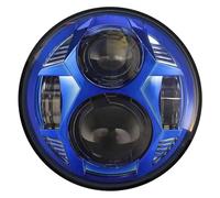 AVFORA Anteriore Faro Per Dyna Per Sportster Per Softail Per FXST Per FXSTB Per FXSTC Da 5 3/4" Faro Anteriore A LED Da 5,75 Pollici Abbaglianti/anabbaglianti DRL Fari Anteriori Moto(Blu)