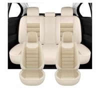 AVFORA Protezione Copri Sedile Set Completo Universale Coprisedili Auto Per Skoda Per Octavia Per A7 Per A5 Per Yeti Per Rapid Per Karoq Per Superb 2 3(-Beige)