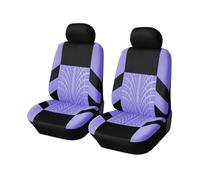 AVFORA Protezione Copri Sedile Set Coprisedili Per Auto Universali Per La Maggior Parte Con Protezione Per Lo Styling Dei Dettagli Tracce Pneumatici(Purple front)