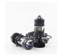 Avfpra Fari Anteriori Auto Lente Per Proiettore LED H4 Lenti Bi-LED H4 Lampadina Per Automobili Fascio Alto/basso LHD Faro Anteriore RHD 12V Luci Fendinebbia(Y3,LHD)