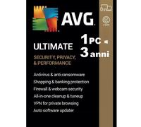 AVG ULTIMATE 2026 1 PC 3 anni | Internet Security, Tuneup, VPN, AntiTrack | 2027