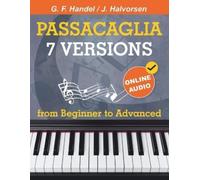 Open White Book Avgusta Udar 7 Versions Passacaglia - Handel / Halv (Tascabile)