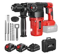 Avhrit 4,2 J Tassellatore a Batteria: 2 in 1 Trapano a Percussione con 2 x 5,0AH Batterie, Motore senza spazzole da 1000W, Martello Demolitore per Professionisti e Appassionati di Fai da Te