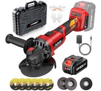 Avhrit Smerigliatrice Angolare a Batteria da 125 mm, 21V Senza Spazzole con 4000 mAh, Flex con Dischi da Taglio per Metalli