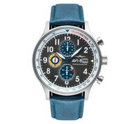 AVI-8 Hawker Hurricane Classico Cinturino in Pelle Blu Quadrante Orologio