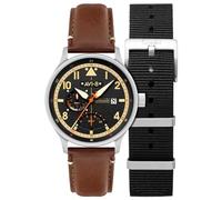 AVI-8 AV-4101-0B Orologio Uomo Hawker Hurricane McKellar Doppio Tempo 44mm 5ATM