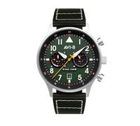 AVI-8 AV-4088-02 Carey Dual Time Orologio Uomo 44mm 5ATM