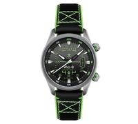 AVI-8 Orologio automatico Hawker Harrier HUD da uomo 44mm con cinturino in gomma/pelle AV-4117, Nero sfumato., Hud Automatico
