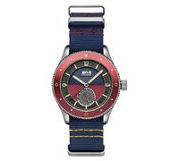 AVI-8 Orologio da uomo da 40mm Flyboy Airmaster Sector Meca-Quartz con cinturino in nylon AV-4112, blu navy, giapponese