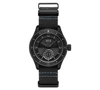 AVI-8 Orologio da uomo Flyboy Airmaster Sector Meca-Quartz con cinturino in nylon AV-4112, Nero corvino, giapponese