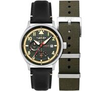 AVI-8 Orologio Hawker Hurricane Mckellar Dual Time | Verde, Verde