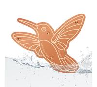 Avian Bath Disc - Inserto per lavabo in rame, piastra di purificazione da 9,5 cm con tri stabile, esterno, accessorio per l'igiene, dispositivo per migliorare la pulizia e attirare gli