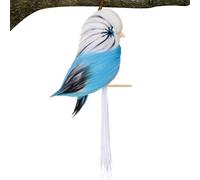 Avian Decoration - Exotic Macaw Statue, 25cm House Embellishment for Door Charm, Humorous Window Display with Weatherproof Design, Farmhouse Accent, Porch Figurine for Yard Terrace and Outdoor Balcony
