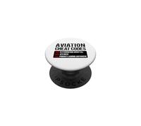 Aviation Cheat Codes Divertente Pilota Aerei PopSockets PopGrip Adesivo