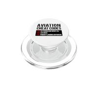 Aviation Cheat Codes Divertente Pilota Aerei PopSockets PopGrip per MagSafe