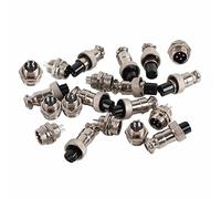 Aviation Connettori, 10 set GX12 12 mm Connettore aviazione 4 pin Maschio Femmina Plug Metallo Connettore Pannello Presa Spina
