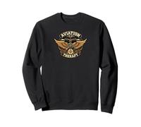 Aviation Is My Therapy Pilot Airplane Flying Design Felpa