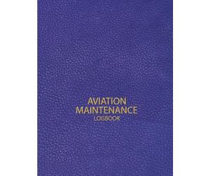 Aviation Maintenance Technician Logbook: AMT Technician Logbook For Airplane and Helicopter Repairs and Maintenance | Bleu Leather Print Design | Aircraft Maintenance Logbook