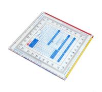 Aviation Navigation Ruler Map Goniometro per lezioni vettoriali e applicazioni di misurazione multiuso