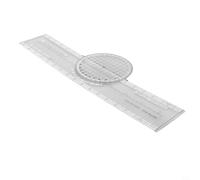 Aviation Plotter Slide Ruler con rotazione azimutale a 360 ° per navigazione grafico VFR, pianificazione di volo e dati di arresto area terminale, 33,6 x