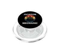 Aviator Mechanic Retro Aircraft Engine Aviation PopSockets PopGrip per MagSafe