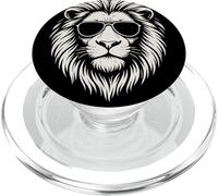 Aviator Sunglasses Lion Head Monochrome Streetwear Animal PopSockets PopGrip per MagSafe