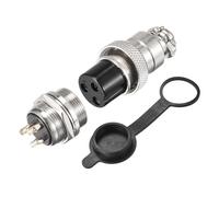 Aviazione Connettore Set 20mm 3 Terminali 7A 250V GX20 Maschio Femmina 5 Set
