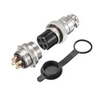 Aviazione Connettore Set 20mm 4 Terminali 7A 250V GX20 Maschio Femmina 5 Set