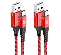AviBrex [2 Pezzi Cavo USB C 3.1A Ricarica Rapida,[1m+1m] Cavo di Ricarica type c in Nylon per i Phone 15 16 Pro Max,Sam sung Galaxy S24 S23 S22 S21 S20 S10 S9 S8A71 A55,Flip Pixel LG