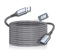 AviBrex Cavo Prolunga USB 3.0 4M,Extension USB 3.0 Tipo A Maschio a Femmina Cavi 5Gbps Nylon per Gamepad,Stampante,Webcam,Unità flash,Stampante,Mouse,Tastiera,Hub,PC,Laptop