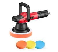 AVID POWER Lucidatrice per auto a doppia azione, lucidatrice orbitale da 15,2 cm per dettagli auto, con 6 velocità variabili, manico staccabile e 3 cuscinetti per lucidatura