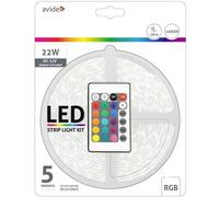 avide ABLSBL12V5050-30RGB65 Kit completo striscia LED con spina 12 V, 230 V 5