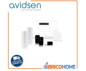 AVIDSEN 100720 KIT CENTRALE ALLARME COMBO CON COMBINATORE TELEFONICO GSM+PSTN