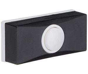 Avidsen 102365 Pulsante per Carillon cablato, Nero - NUOVO
