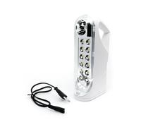 Avidsen 103622 Lampada di Emergenza Portatile con Uscita per Ricarica USB, Bianco