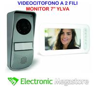 Videocitofono 2 Fili Avidsen 112266 Ylva Monitor 7 pollici Bianco Lcd Colori