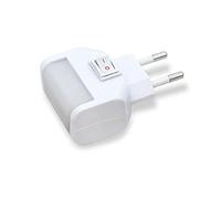 Avidsen 654600 Luce Notturna con Interruttore Accenso/Spento con 4 Led, Bianco