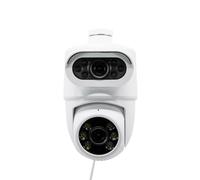 Telecamera ip 2k doppia lente Wi-Fi motorizzata con sirena integrata 2K da esterno Avidsen 127156