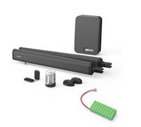 Avidsen Teha 410 + Batteria Backup - Kit automazione per cancelli a Battente 24 V (Fino a 1,75 m e 150 kg/Anta) con cilindri elettrici, fotocellule e telecomandi