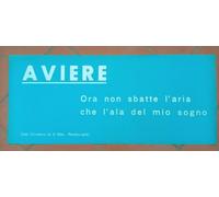 Aviere Ora non sbatte l'aria... (Redipuglia) - Striscione post Guerra 30x70 cm